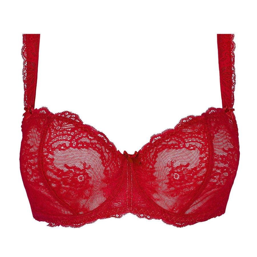 Soutiens-Gorge Aubade | Soutien-Gorge Corbeille En Dentelle Irresistible Red