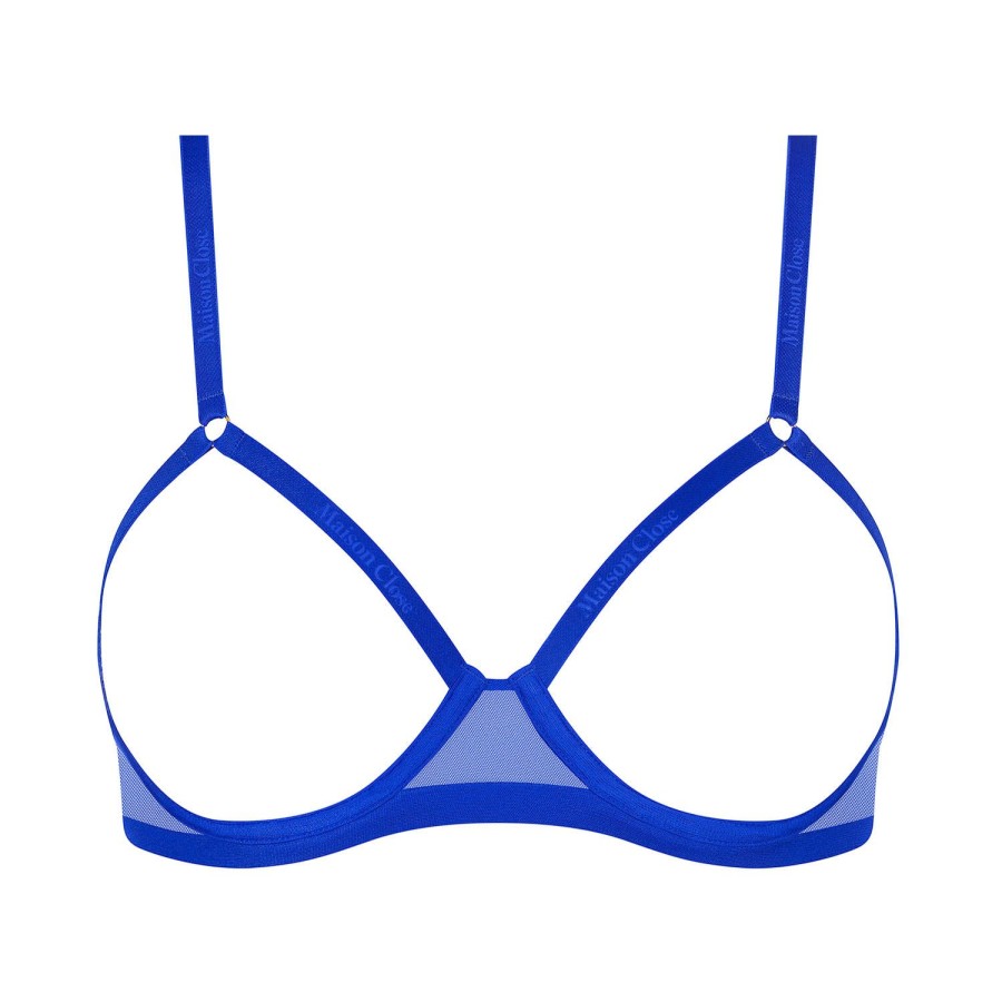 Soutiens-Gorge Maison Close | Soutien-Gorge Ouvert Bleu Or