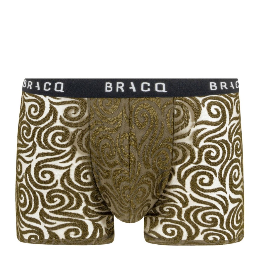 Homme Bracq Boxer Homme | Boxer Court Homme Kaki