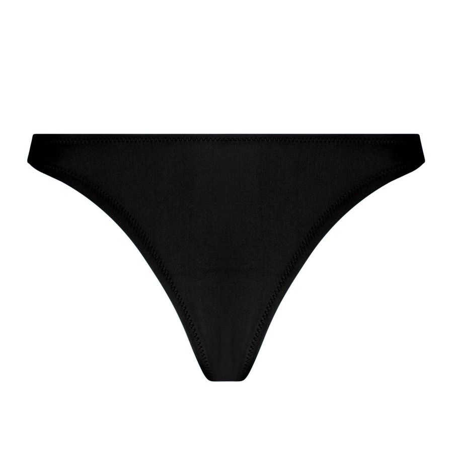 Maillots De Bain Antigel Culotte Et Slip | Bas De Maillot De Bain Slip Echancre Noir