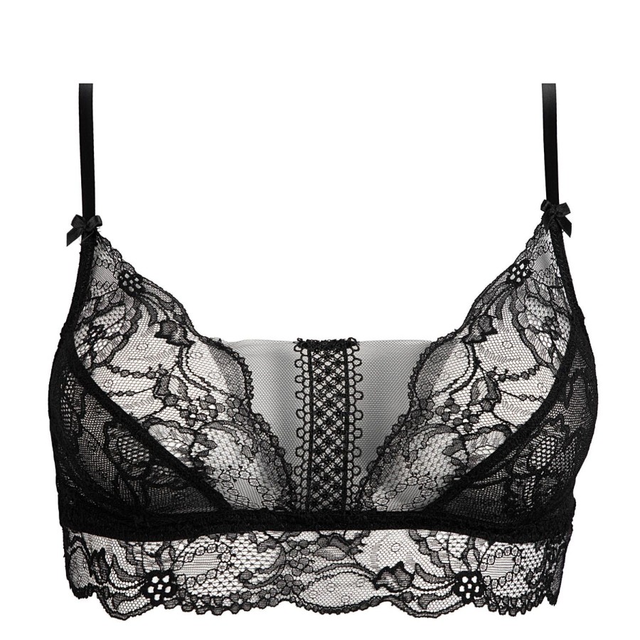 Soutiens-Gorge Lise Charmel | Soutien-Gorge Brassiere Bandeau En Dentelle Noir