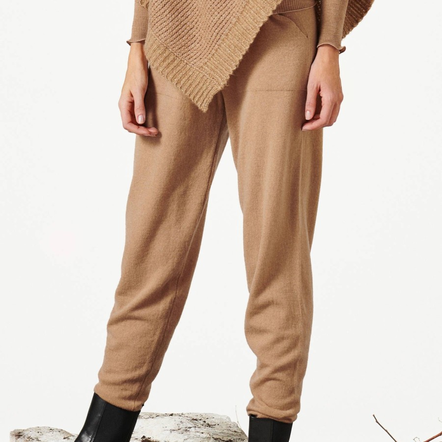 Lingerie De Nuit Oscalito | Pantalon En Laine Et Cachemire Camel