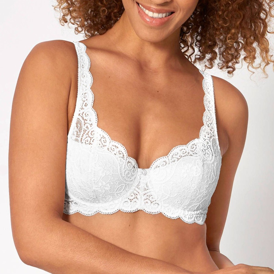 Soutiens-Gorge Triumph | Soutien-Gorge Balconnet Padde En Dentelle Blanc