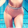 Maillots De Bain Marlies Dekkers Culotte Haute | Bas De Maillot De Bain Culotte Haute Rouge/Blanc