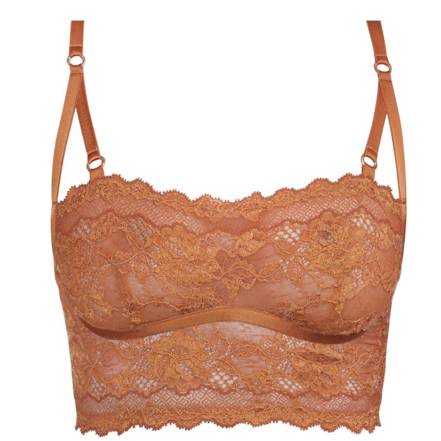 Soutiens-Gorge Andres Sarda | Soutien-Gorge Bustier En Dentelle Copper Variant