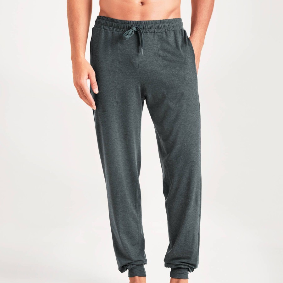 Homme Calida Ensemble De Detente Homme | Pantalon Uni Homme Anthrazit