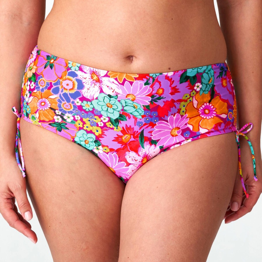 Maillots De Bain PrimaDonna | Bas De Maillot De Bain Culotte Haute Floral Explosion