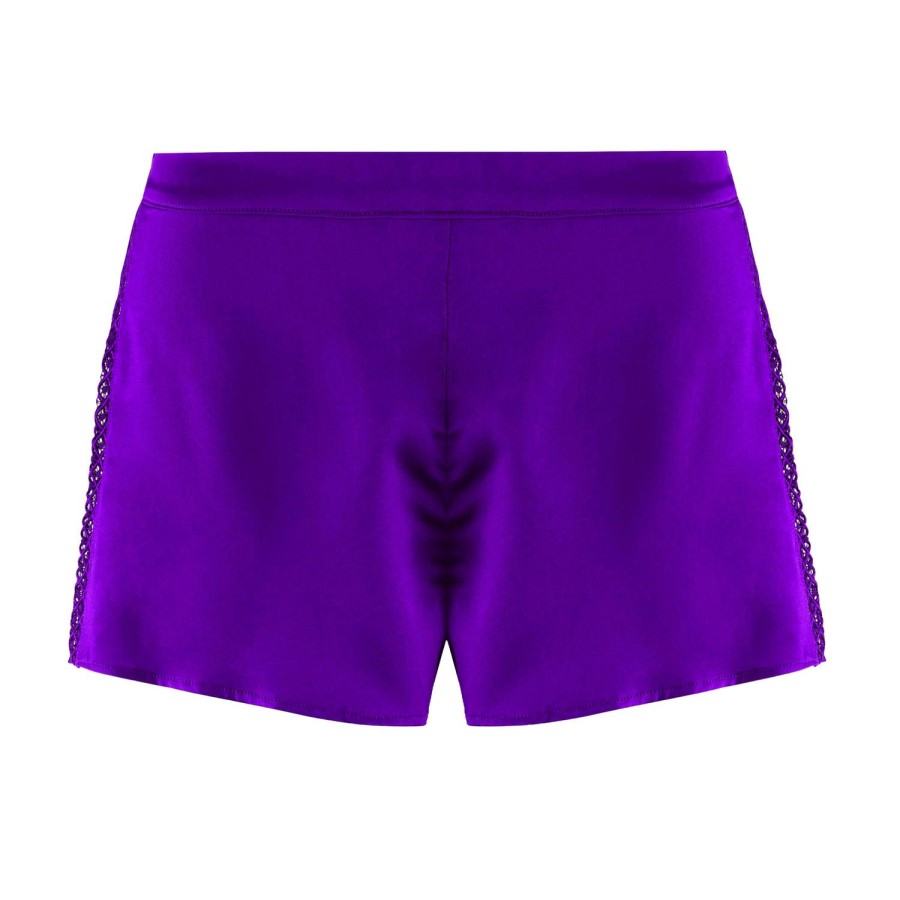 Lingerie De Nuit Aubade | Short En Soie Ultraviolet