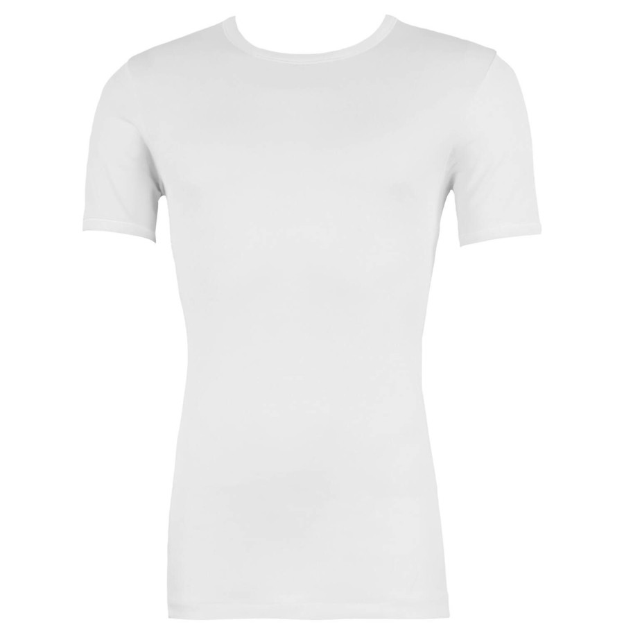 Homme Oscalito T-Shirt Et Debardeur Homme | T-Shirt Homme En Coton Fil D'Ecosse Blanc