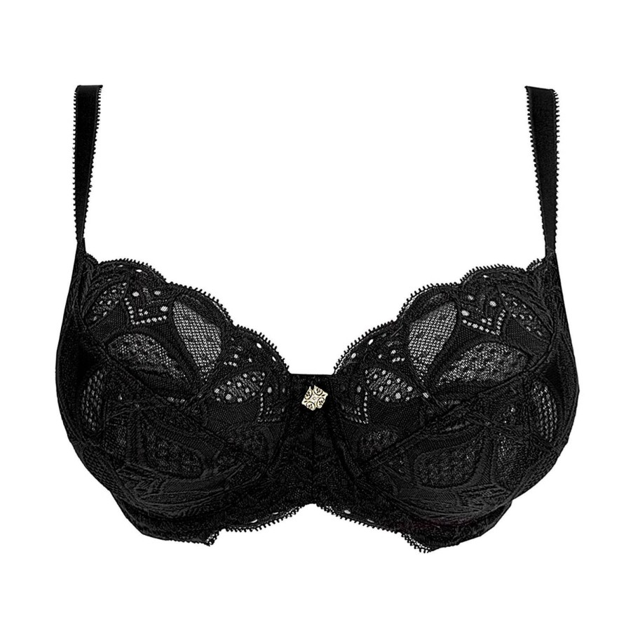 Soutiens-Gorge Antigel | Soutien-Gorge Corbeille Fitting En Dentelle Noir