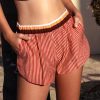 Maillots De Bain Gottex Short De Plage & Pantalon | Short De Plage En Coton Et Soie Multi Peach