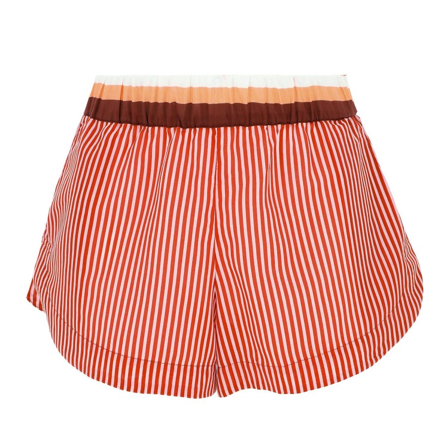 Maillots De Bain Gottex Short De Plage & Pantalon | Short De Plage En Coton Et Soie Multi Peach