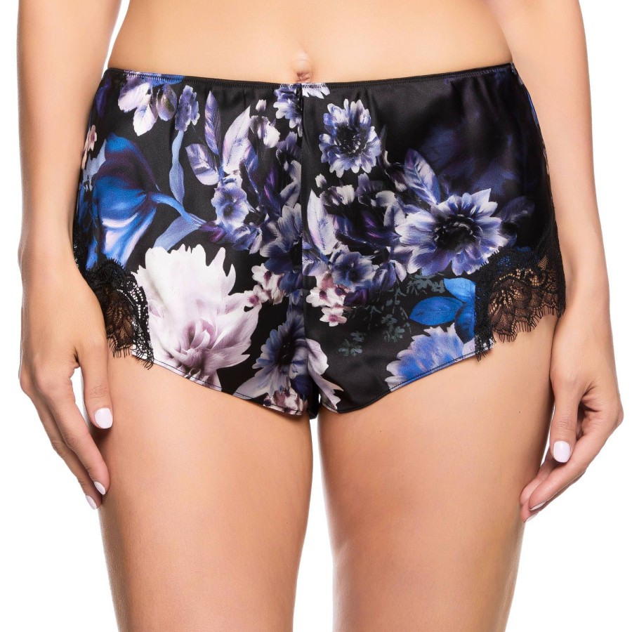 Lingerie De Nuit Sainted Sisters | Short En Soie Midnight Blooms