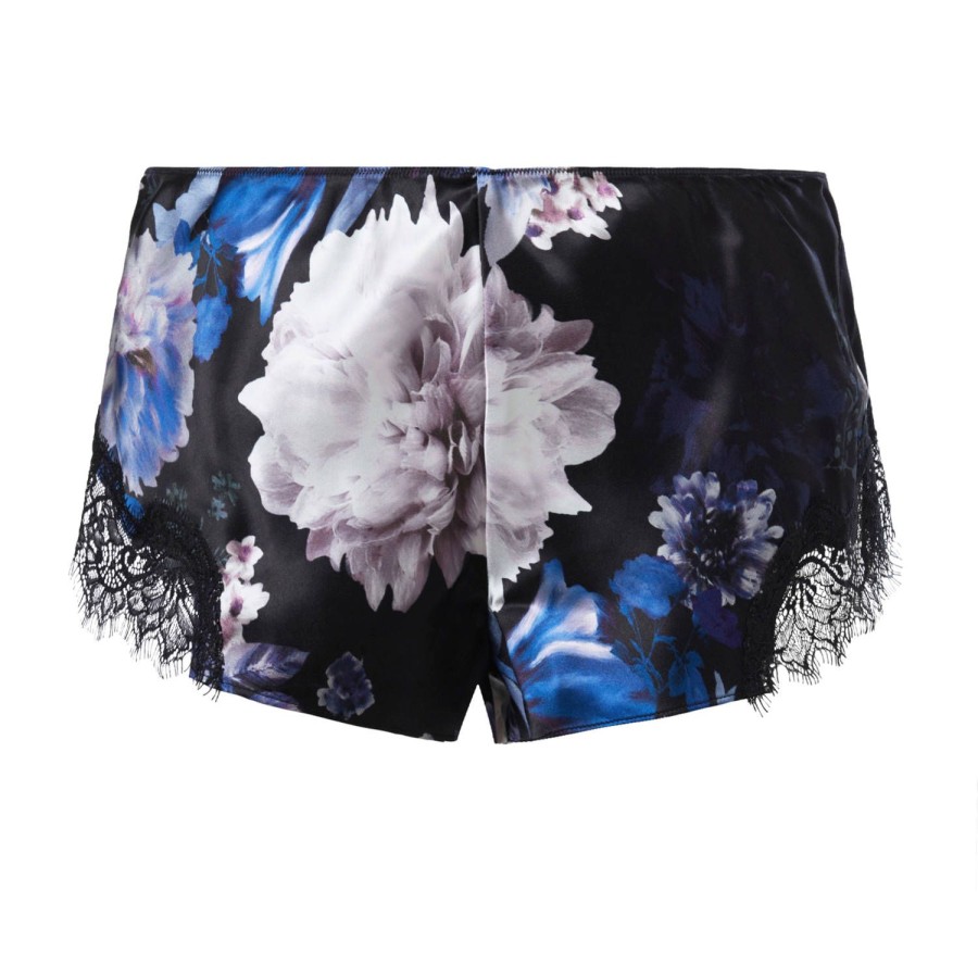 Lingerie De Nuit Sainted Sisters | Short En Soie Midnight Blooms