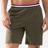 Homme Mey Ensemble De Detente Homme | Short Homme En Coton Safari Green