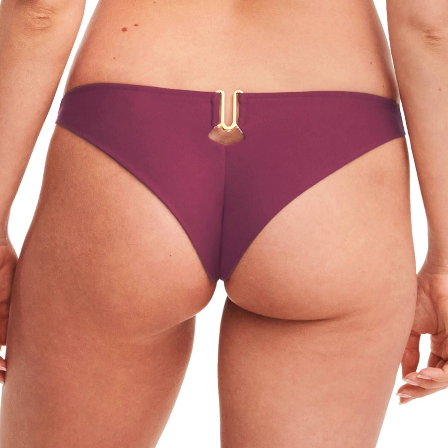 Maillots De Bain Chantelle Bresilien / Tanga | Bas De Maillot De Bain Tanga Purple Potion