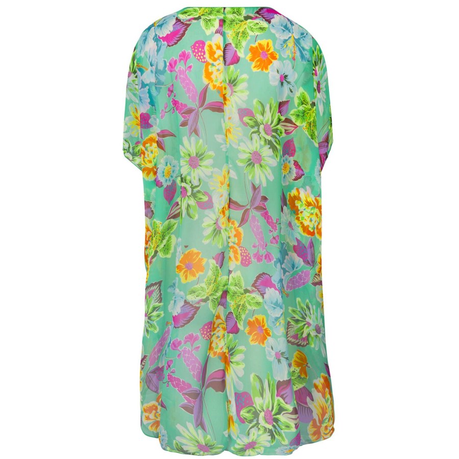 Maillots De Bain Antigel Tunique De Plage & Pareo | Poncho De Plage Vert Emeraude