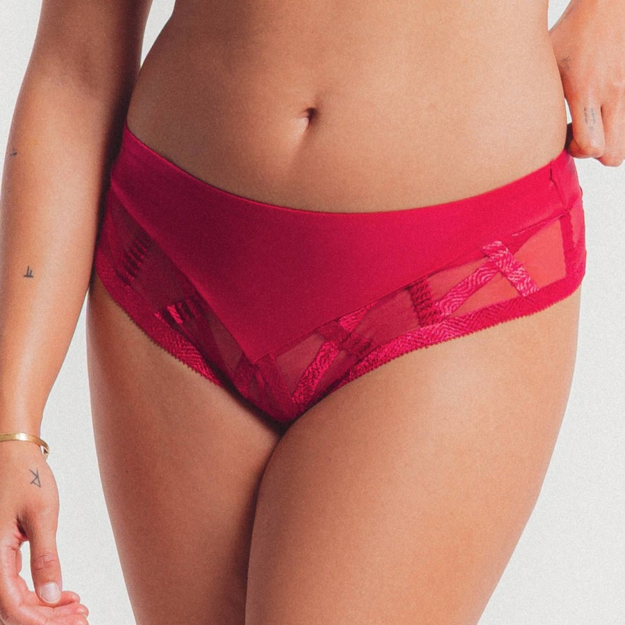 Culottes Louisa Bracq | Shorty Bresilien Rouge A Levres