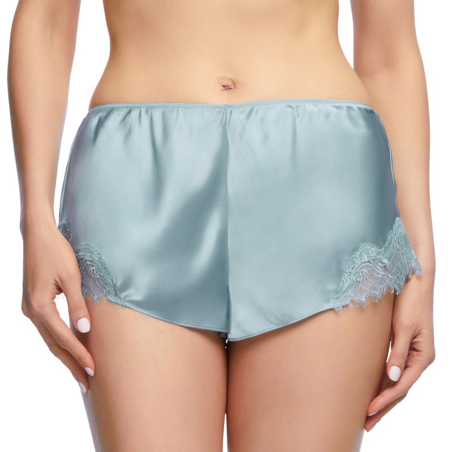 Lingerie De Nuit Sainted Sisters | Short En Soie Duck Egg