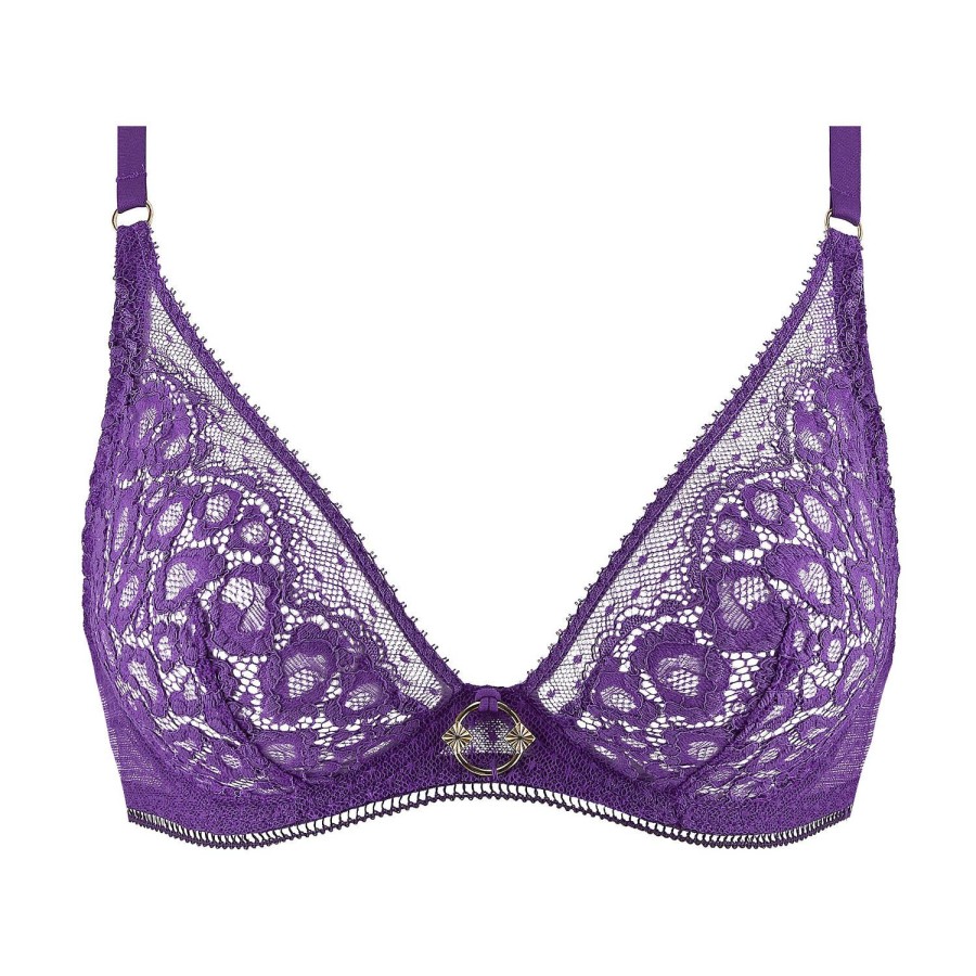 Soutiens-Gorge Aubade | Soutien-Gorge Triangle En Dentelle Ultraviolet