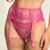 Lingerie I.D. Sarrieri | Porte-Jarretelles En Dentelle Cyclamen