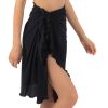 Maillots De Bain Pain de Sucre Tunique De Plage & Pareo | Pareo De Plage Kalis Noir