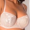 Soutiens-Gorge Chantelle | Soutien-Gorge Corbeille En Dentelle Beige Dore