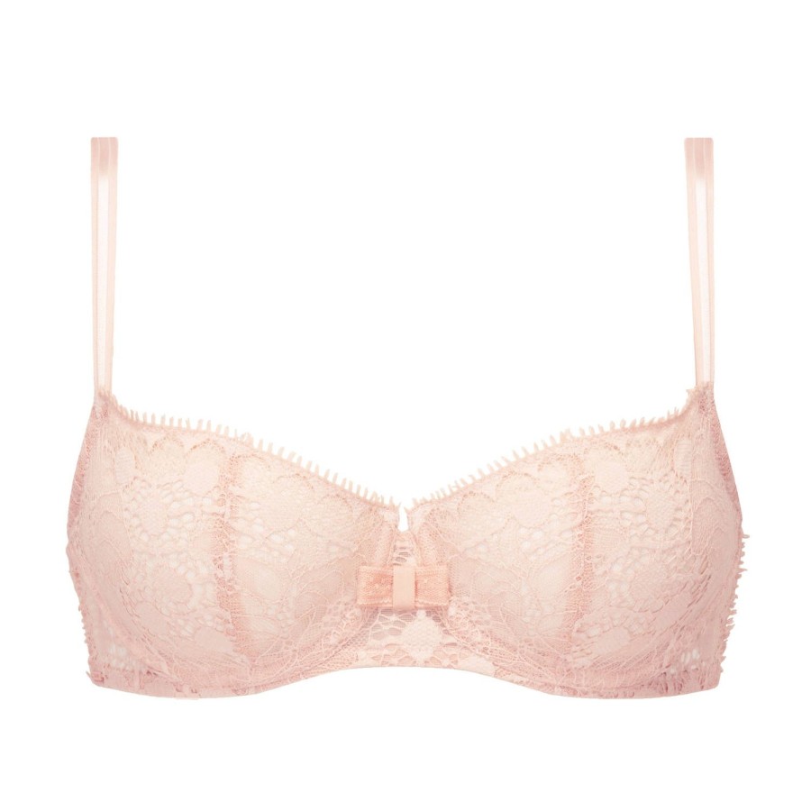 Soutiens-Gorge Chantelle | Soutien-Gorge Corbeille En Dentelle Beige Dore