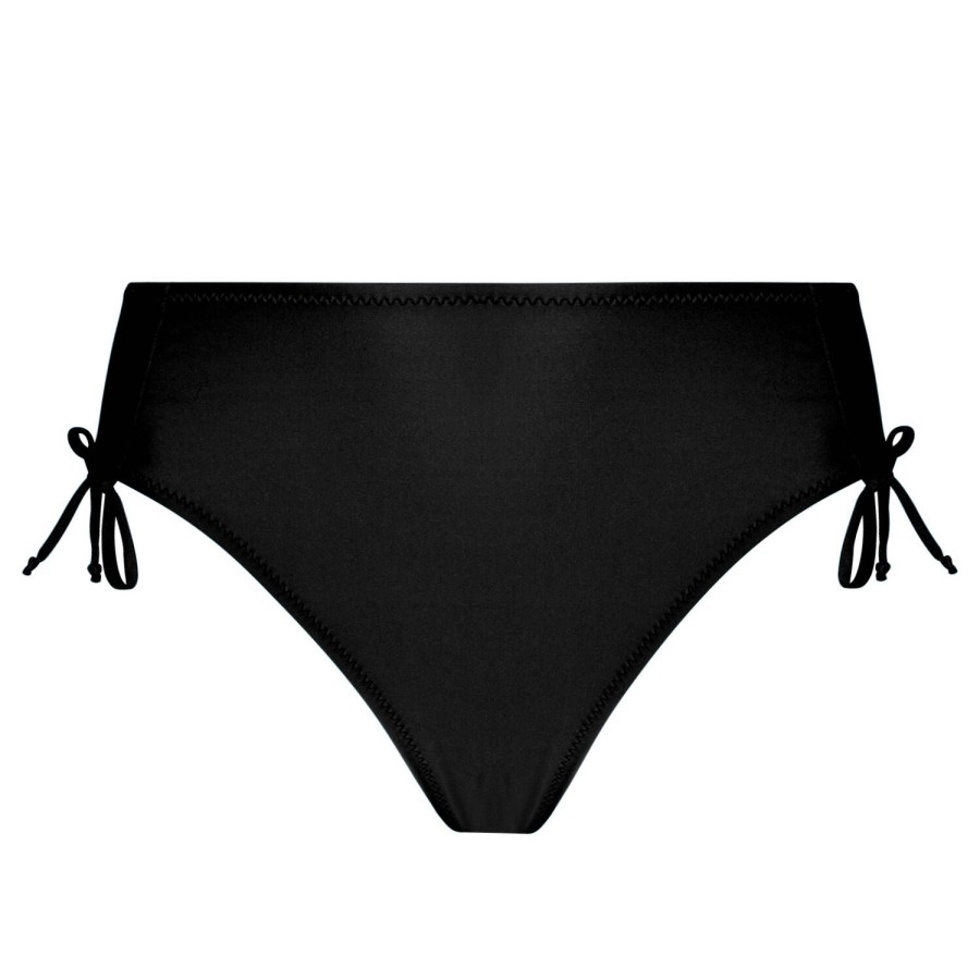 Maillots De Bain Antigel Culotte Et Slip | Bas De Maillot De Bain Slip Coulissant Noir