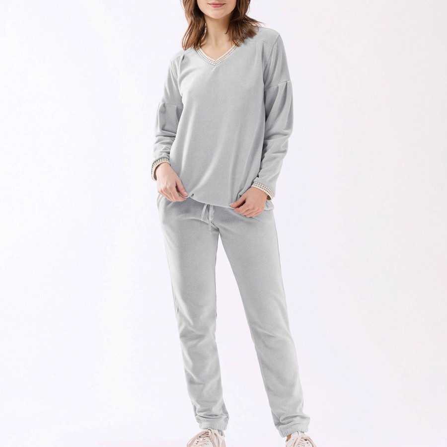 Lingerie De Nuit Le Chat | Pyjama Gris Chine