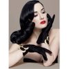 Lingerie Dita Von Teese | Gants Courts The Paramount En Daim Noir