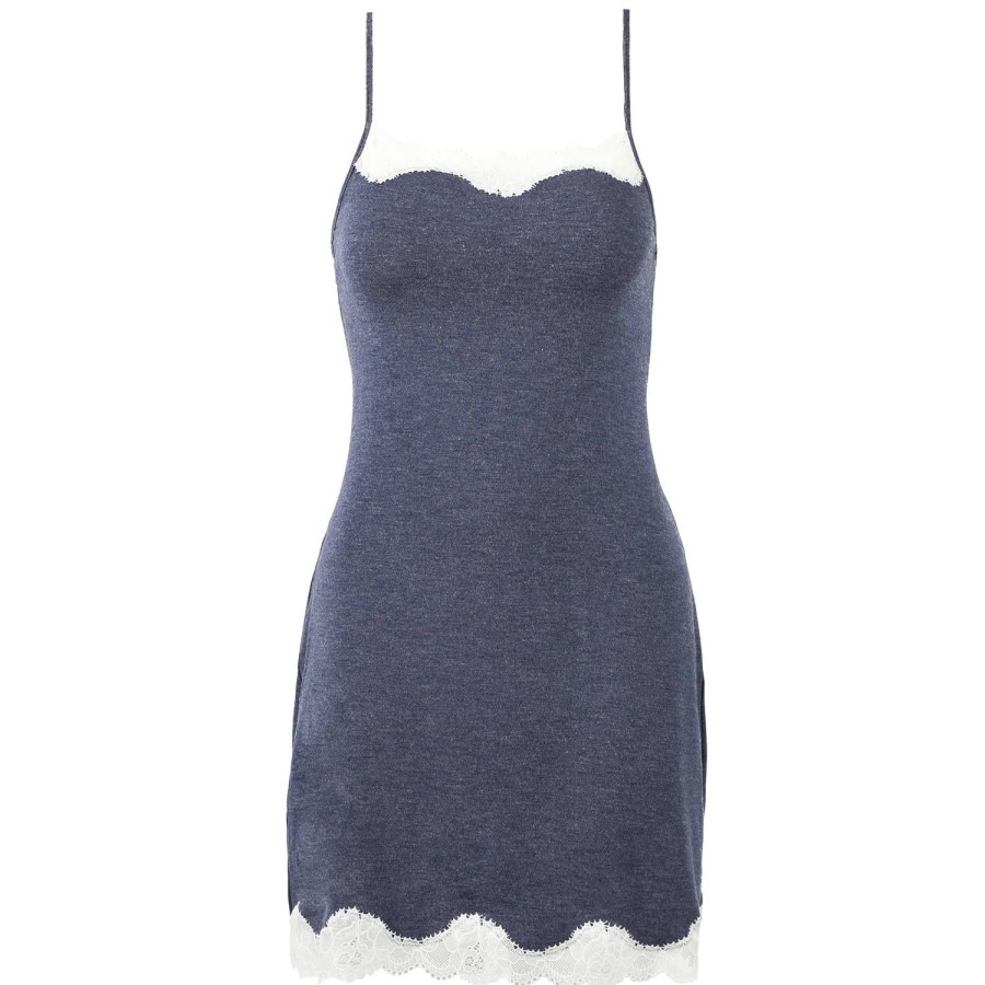 Lingerie Antigel | Nuisette Bleu Chine Nacre