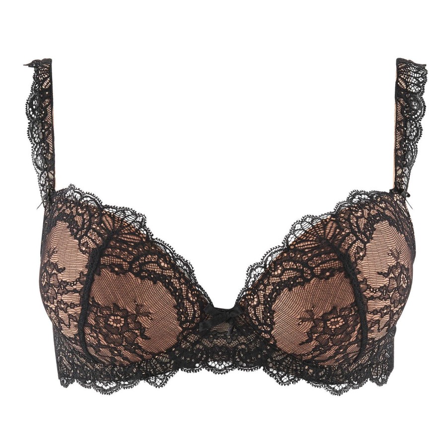 Soutiens-Gorge Aubade | Soutien-Gorge Push-Up En Dentelle Noir