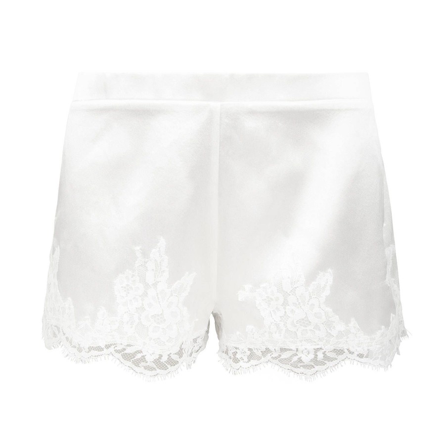 Lingerie De Nuit Lise Charmel | Short En Soie Ecru Nacre