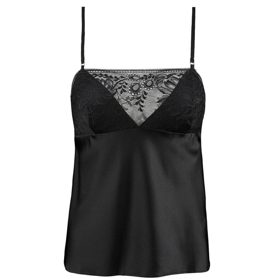 Lingerie De Nuit Aubade | Caraco En Soie Noir