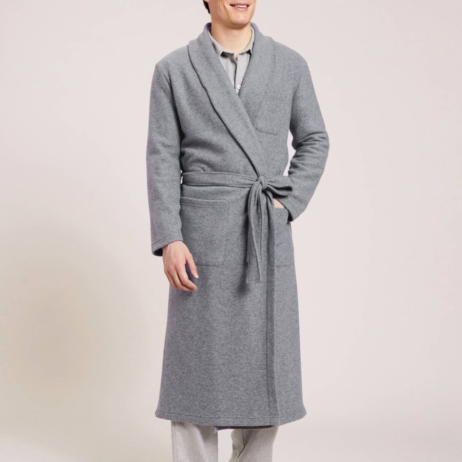 Homme Laurence Tavernier Peignoir & Robe De Chambre Homme | Peignoir Long Homme Anthracite Chine