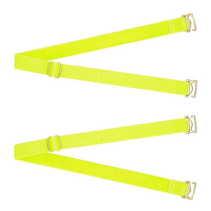 Lingerie Maison Close | Elastiques Pour String Jaune Fluo