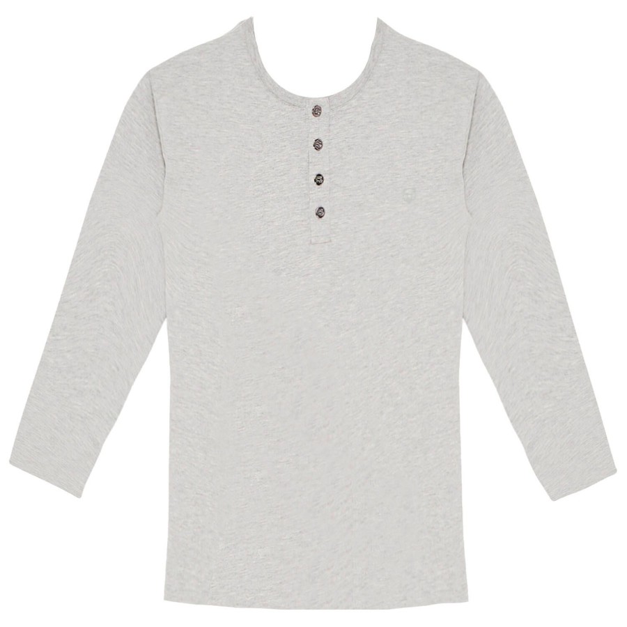 Homme Arthur Pyjama Homme | Haut De Pyjama Homme En Coton Gris