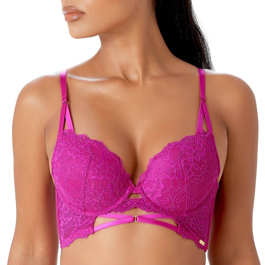 Soutiens-Gorge Gossard | Soutien-Gorge Bustier En Dentelle Fuschia