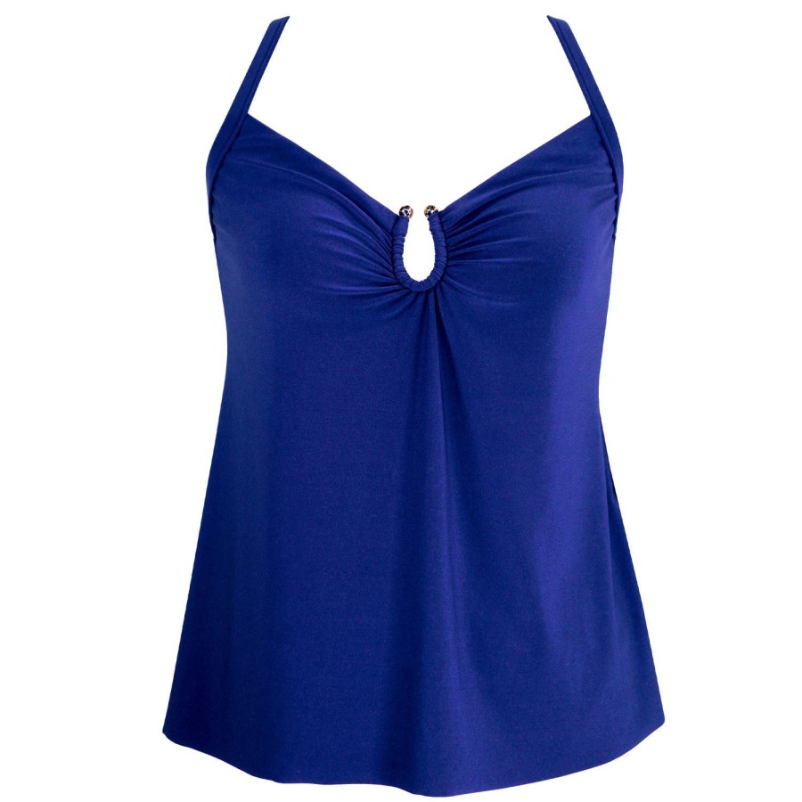 Maillots De Bain Miraclesuit Tankini | Haut De Maillot De Bain Tankini Zing Azul Blue