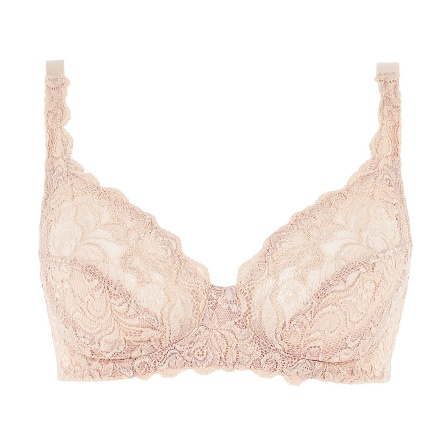 Soutiens-Gorge Wacoal | Soutien-Gorge Sans Armatures En Dentelle Creme Brulee