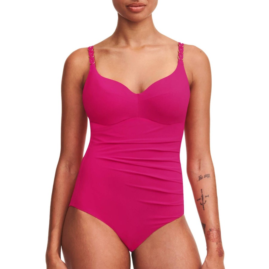 Maillots De Bain Chantelle Autres Formes | Maillot De Bain 1 Piece Armatures Cybele Pink