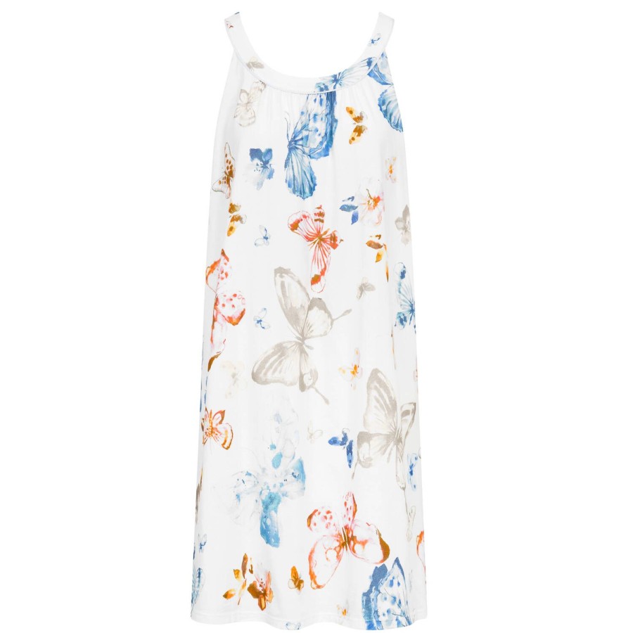 Lingerie De Nuit Féraud | Chemise De Nuit En Coton Butterfly Print