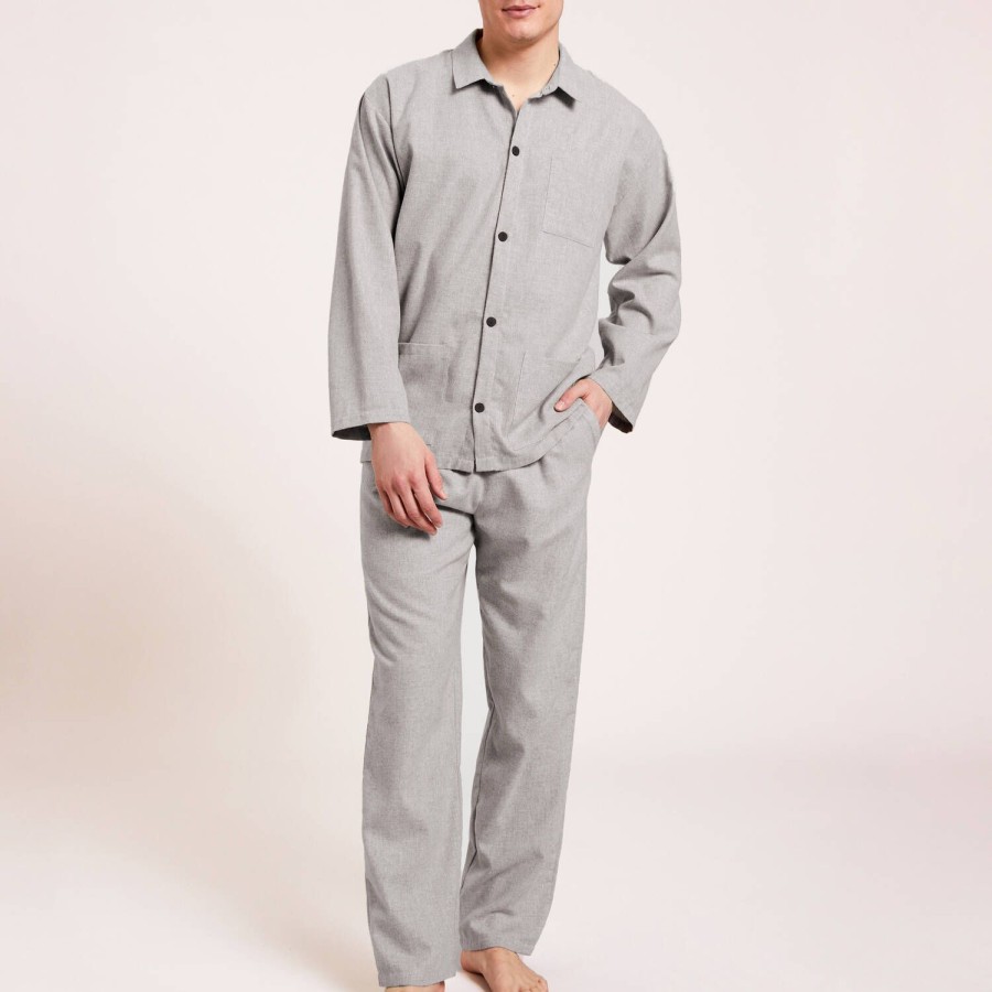 Homme Laurence Tavernier Pyjama Homme | Pyjama Homme Gris Chine