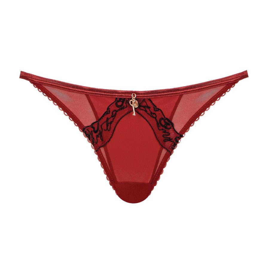 Culottes Scantilly | Slip Ouvert Rouge