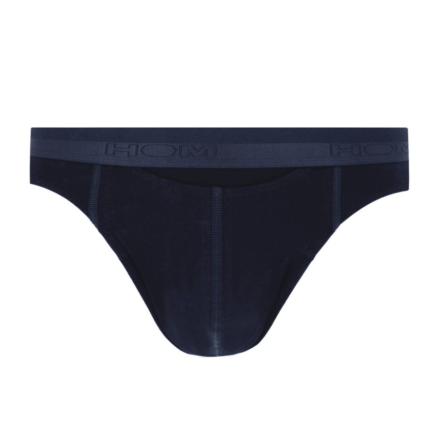 Homme HOM Slip Homme | Slip Avec Ouverture Homme En Coton Et Modal Navy