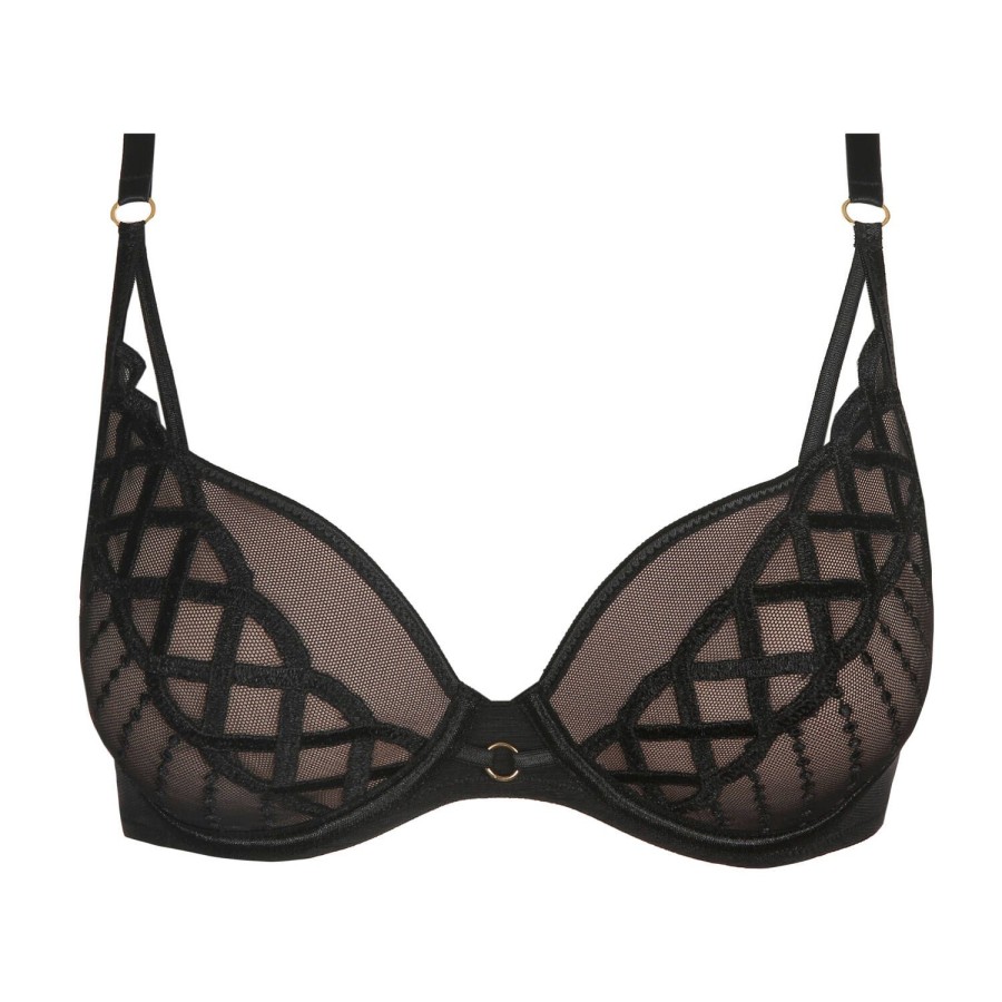 Soutiens-Gorge Marie Jo | Soutien-Gorge Coques Forme Coeur Noir