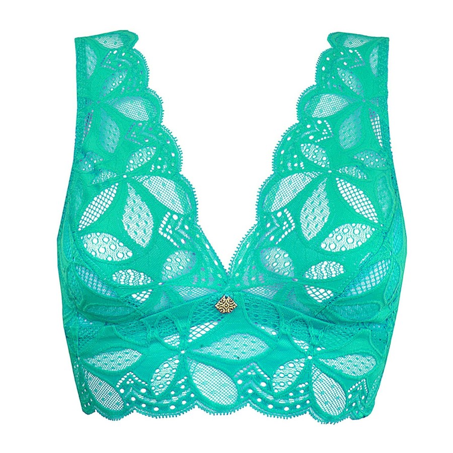 Soutiens-Gorge Antigel | Soutien-Gorge Brassiere En Dentelle Stricto Vert