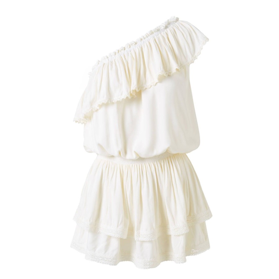 Maillots De Bain Melissa Odabash Robe De Plage | Robe De Plage Asymetrique Debbie Blanc