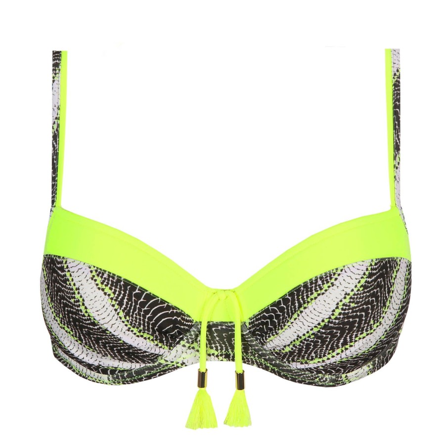 Maillots De Bain Marie Jo Balconnet | Haut De Maillot De Bain Balconnet Rembourre Yellow Flash